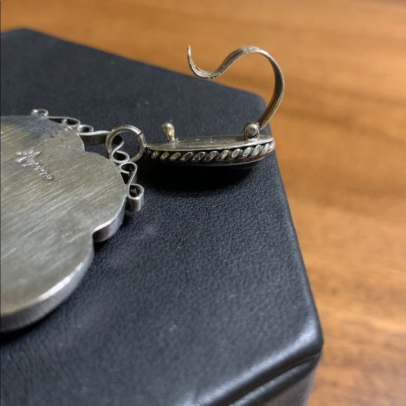 Vintage Mexico Kimparo Black Onyx Sterling Silver Pendant - Picture 5 of 6